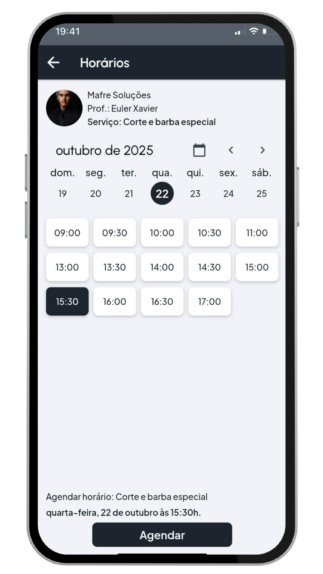 AgendEja - Interface Mobile 2